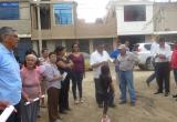 El alcalde de Chiclayo David Cornejo en reunión con los pobladores de 9 de Octubre.