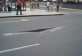 Así se encuentra el pavimento en la céntrica calle Elías Aguirre. (Foto eldigital.pe)