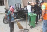 A pesar del paro de obreros las labores de limpieza de la ciudad de Chiclayo no se detuvieron.