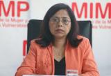 Ministra de la Mujer Marcela Huaita, arriba hoy al distrito de Chongoyape. (Foto Internet)