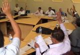 Sesión de consejo de la Municipalidad Provincial de Chiclayo.