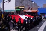 Con paseo de bandera y desfile celebran Fiestras Patrias en Chiclayo