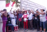 Trabajadores de Tumán protestan durante llegada de ministro del interior