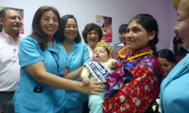 Niño de dos meses ganó concurso de "Bebé Mamoncito"