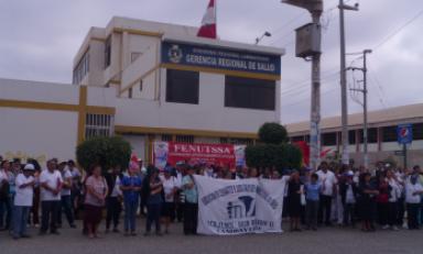 Trabajadores de Salud inician paro de 72 horas