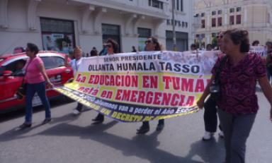 Ministro de Educación exhortó a empresa de Tumàn a sanear sueldos de maestros. (Foto: Chiclayo en Línea)