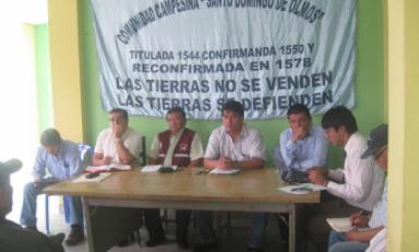 Miembros de las comisiones de regantes y comunidades campesinas se reunieron ayer en Olmos. (Foto Liliana Capuñay)